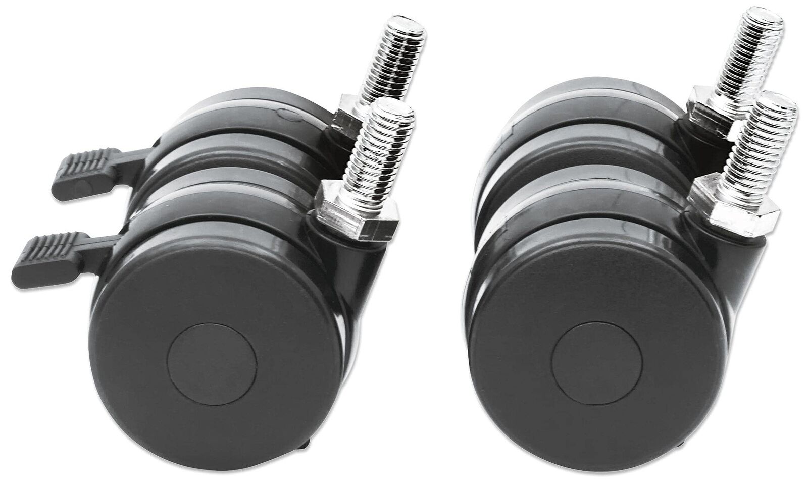 Intellinet Caster Wheel Set for 19 Inch Racks, Set of Four, Two Brakes, Heavy-Du