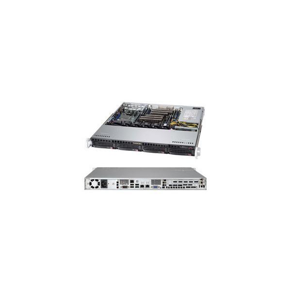 Supermicro CSE-813MFTQC-505CB vane portacomputer Portabagagli Nero 500 W