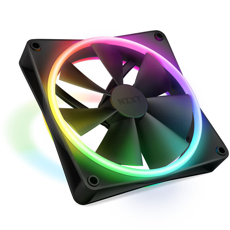 NZXT F Series F140 RGB DUO Case fan 140 mm black 140 mm RF-D14SF-B1