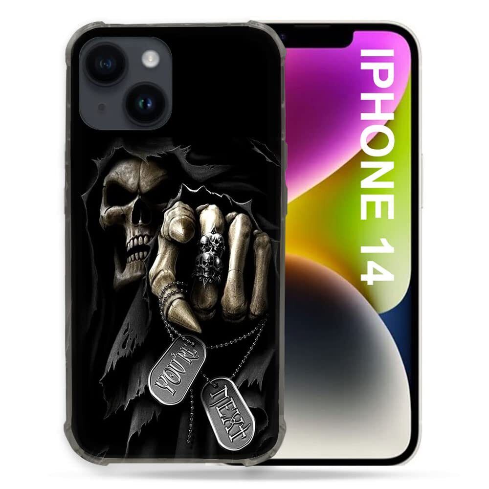 Cover per iPhone 14 (6.1) Teschio di Morte Your Next (L2O)