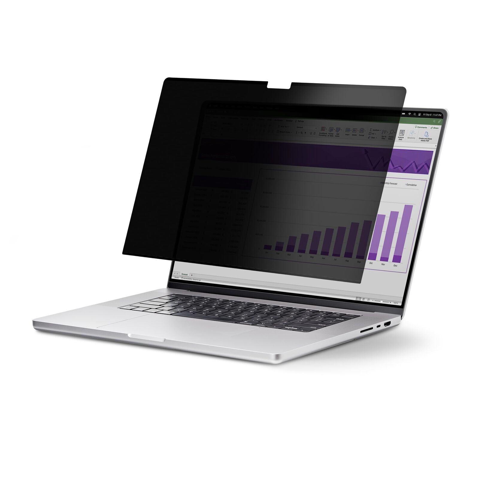 StarTech.com 14.1-inch 16:10 Touch Privacy Screen, Laptop Security Shield, Anti-