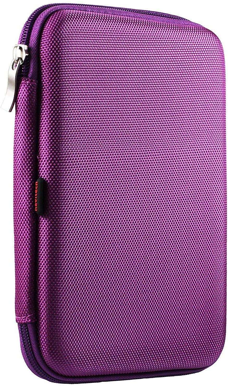 Navitech Purple Hard GPS Carry Case For The Xgody 8 Inch Sat Nav