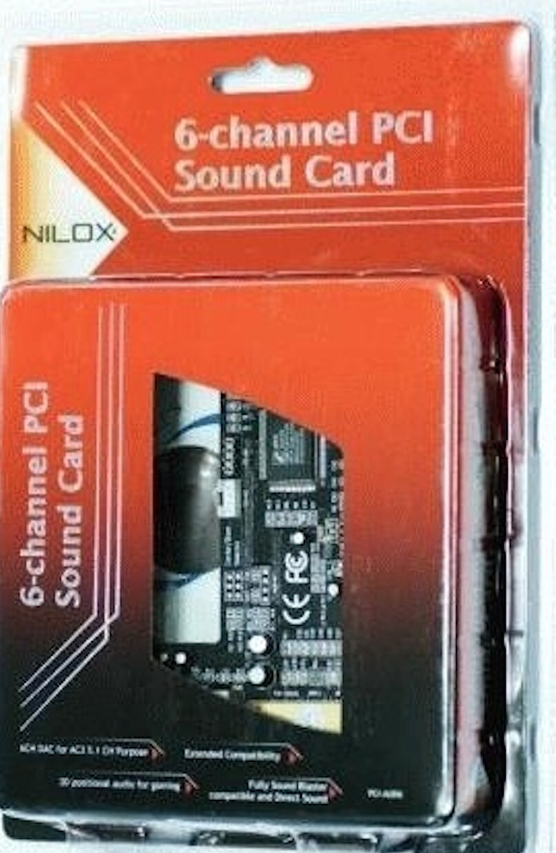scheda audio NILOX PCI SOUNDCARD 6-CHANNEL 5.1 10NXAD0501001