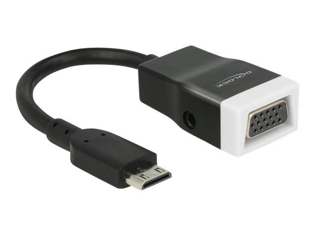 Delock Video / audio adaptor 19 pin mini HDMI Type C male to HD-15 65588