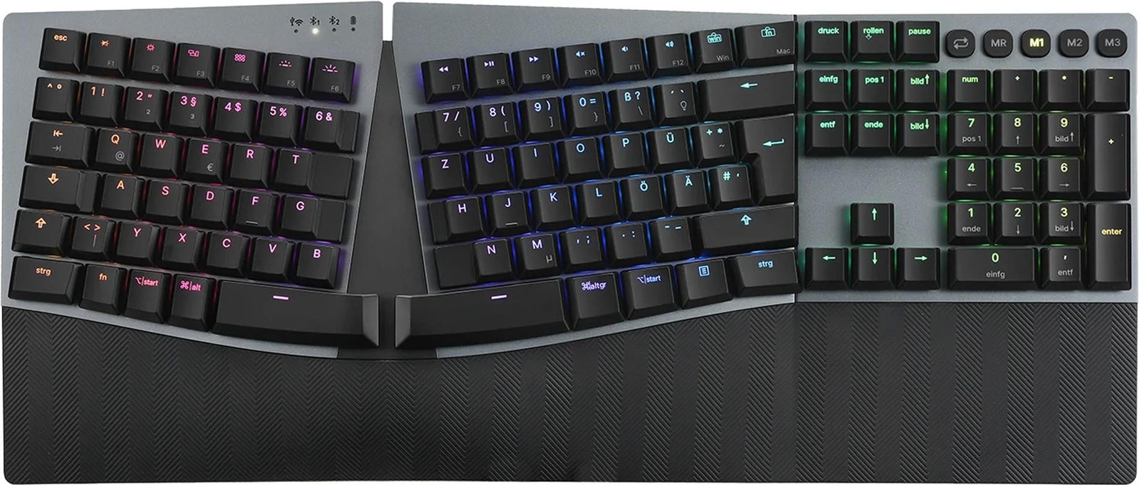 Perixx PERIBOARD-835 BR DE kabellose RGB-beleuchtete ergo mechanische - Multi-Ge