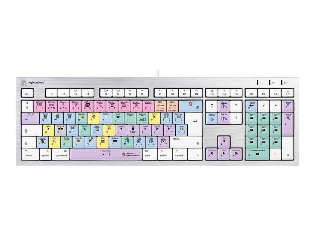LogicKeyboard Apple Final Cut Pro X ALBA slimline Keyboard LKB-FCPX10-CWMU-UK