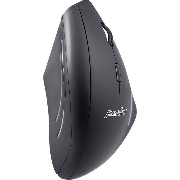Perixx 10914  Perimice-608 Mouse ergonomico Senza fili (radio) Ottico Nero 6 Tas