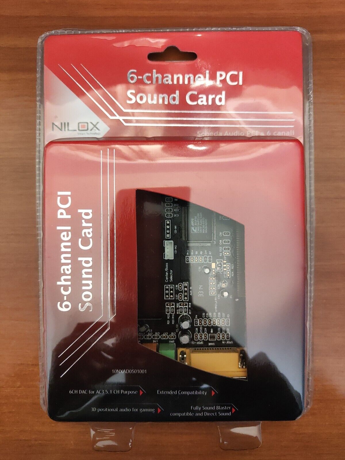 Scheda Audio NILOX PCI SOUNDCARD 6-CHANNEL 5.1 10NXAD0501001