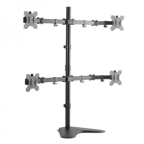 BP0046  LogiLink Monitorständer 4-fach 13''–32 Stahl Freistehend BP0046  4052792