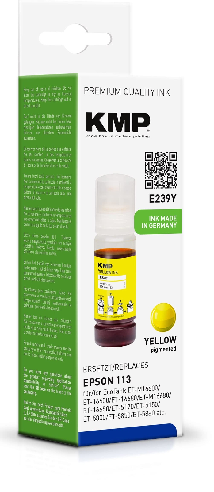 KMP Refill Ink for Epson 113 Black (C13T06B140)