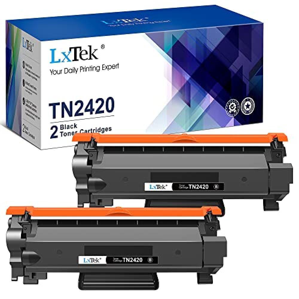 (TG. 2 Pack) LxTek Toner TN2420 TN 2410 compatibile con Brother TN 2420 TN-2420