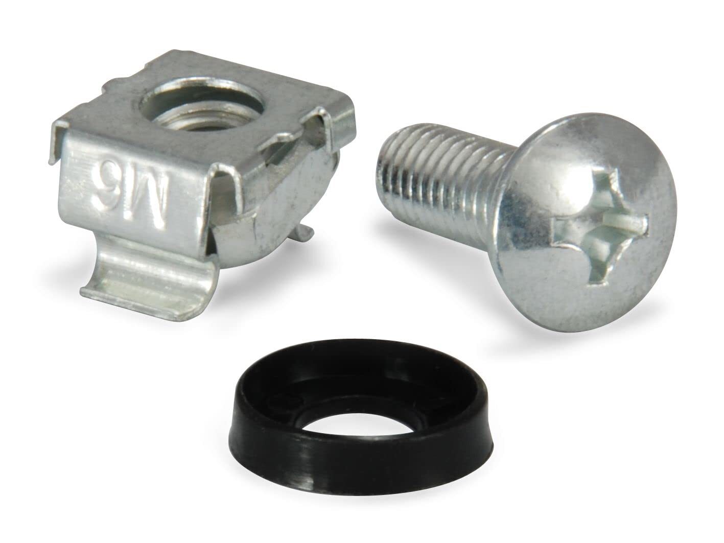 Equip M6 Cage Nuts & Bolts Set 4 Sets Per Pack