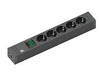Bachmann CONNECT LINE Power strip output connectors: 5 2 m cord black 420.0013