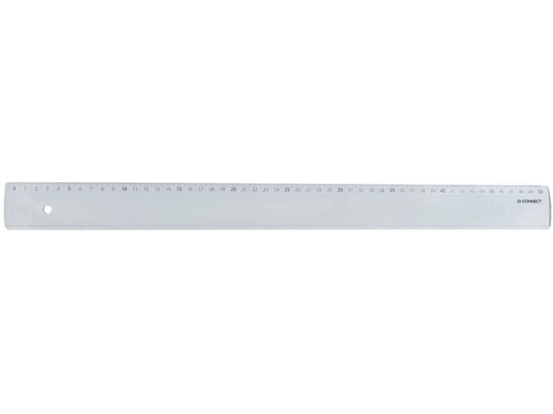 Righello Q-Connect trasparente 50 cm KF00589