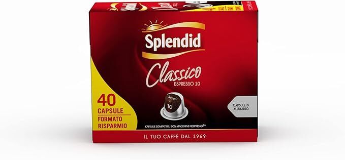 40 Capsule Splendid Compatibili Nespresso Classico