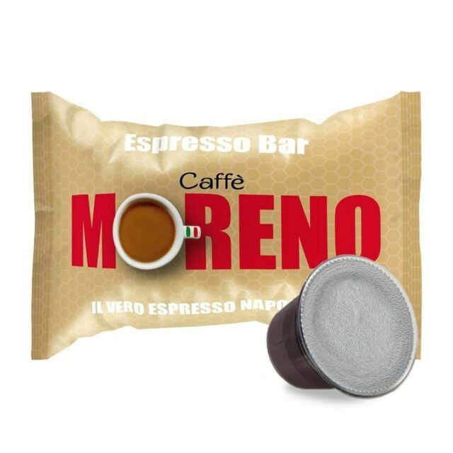 100 CAPSULE CIALDE CAFFE' MORENO ESPRESSO BAR COMPATIBILE NESPRESSO