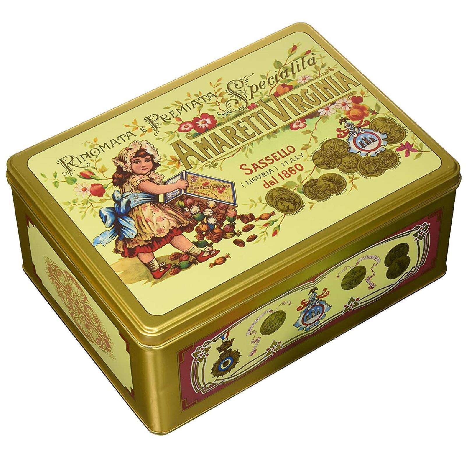 Amaretti Morbidi Amaretti Virginia Linea Classica Scatola Metallo da 350g