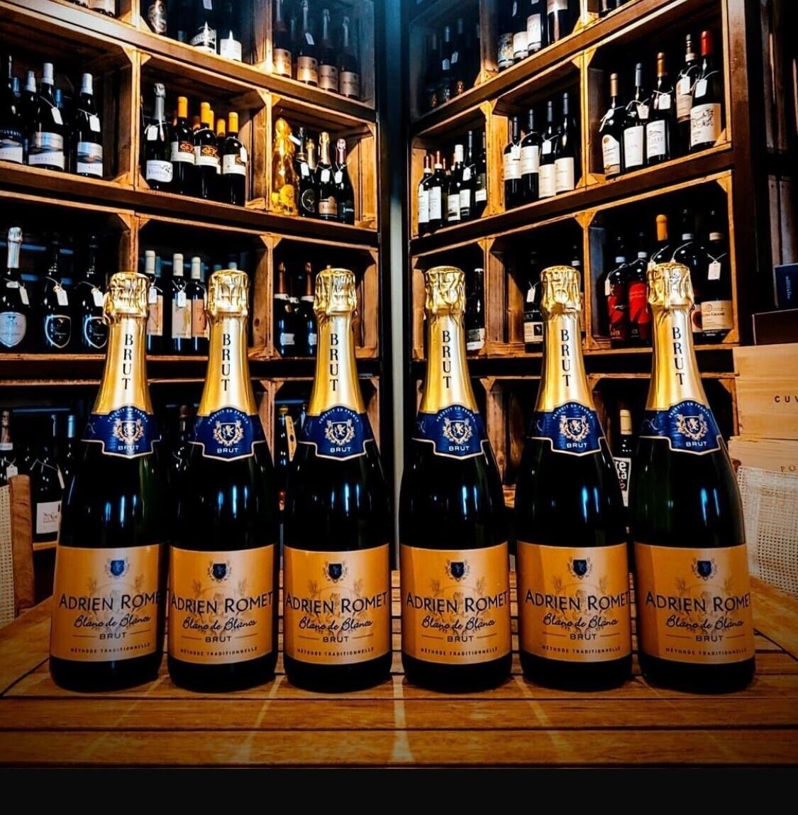 6 bottiglie Brut Blanc De Blancs - Adrien Romet Metodo Classico Champenoise
