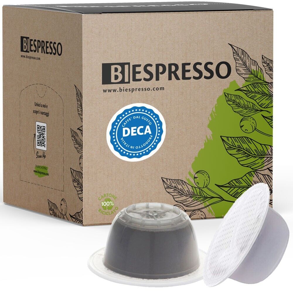 100 Capsule Cialde caffe caffe compatibili BIALETTI miscela aroma gusto DECA