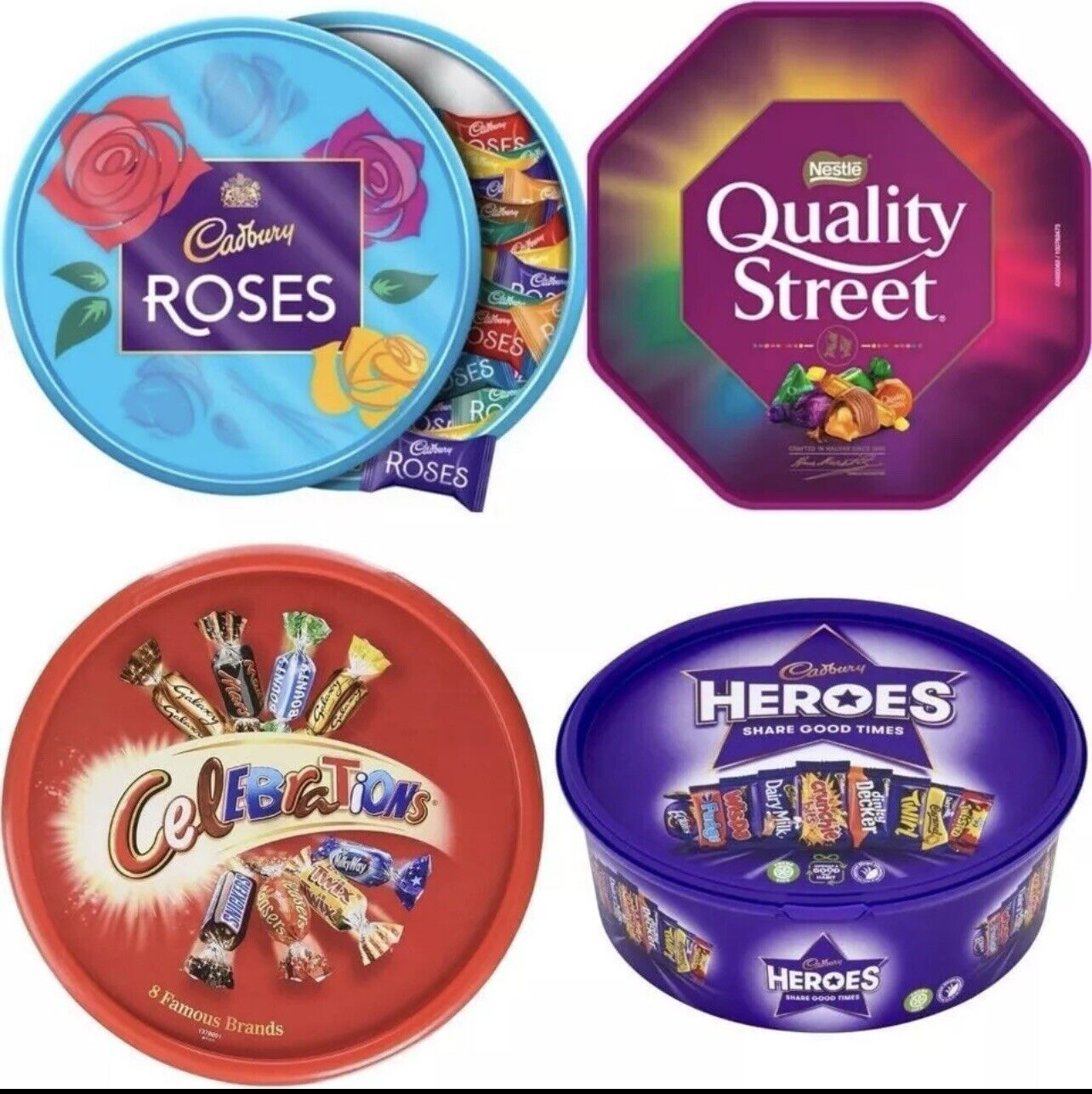 Celebrations Heroes Rose Quality Street Flaconi Gratis Giorno Successivo Del 4 X