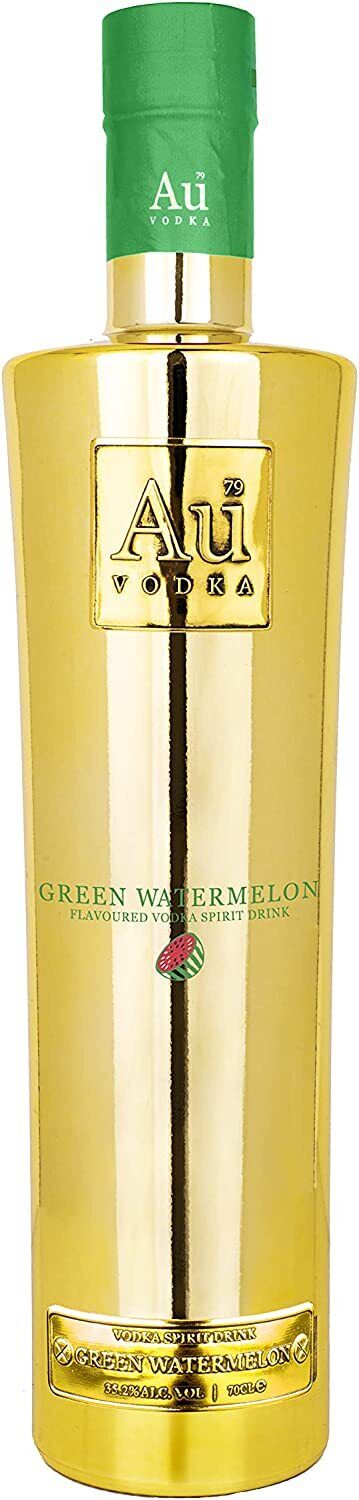 Au Vodka al gusto Green Watermelon bottiglia da 70cl.