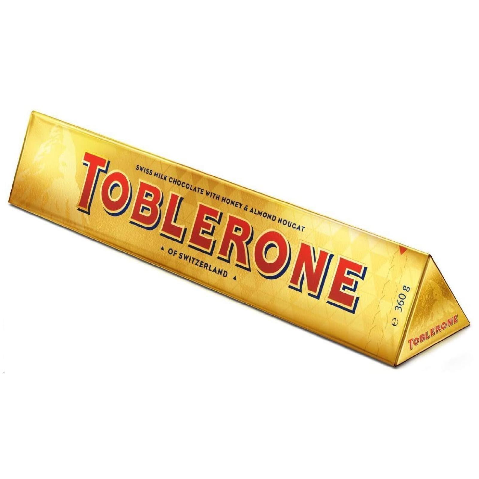 Barretta Toblerone Cioccolato Latte 360 gr Cioccolato Svizzero