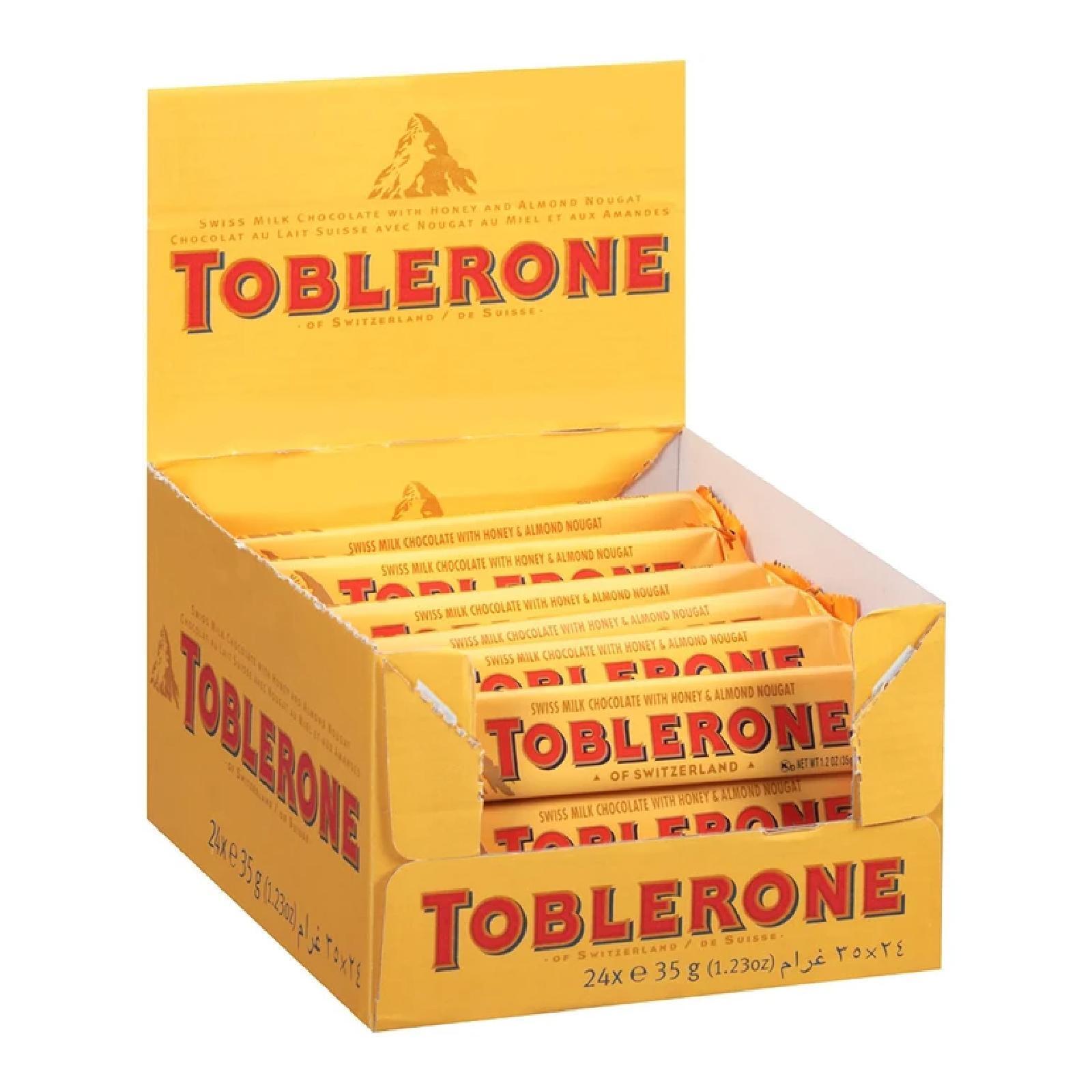 Barretta Toblerone Cioccolato Latte 24 pz da 35 g Chunky Cioccolato