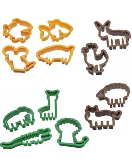 TAGLIAPASTA ANIMALI ASSORTITI IN PLASTICA 12PZ