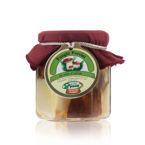 FUNGHI PORCINI TESTA BIANCA fette IN OLIO D`OLIVA 175 GR
