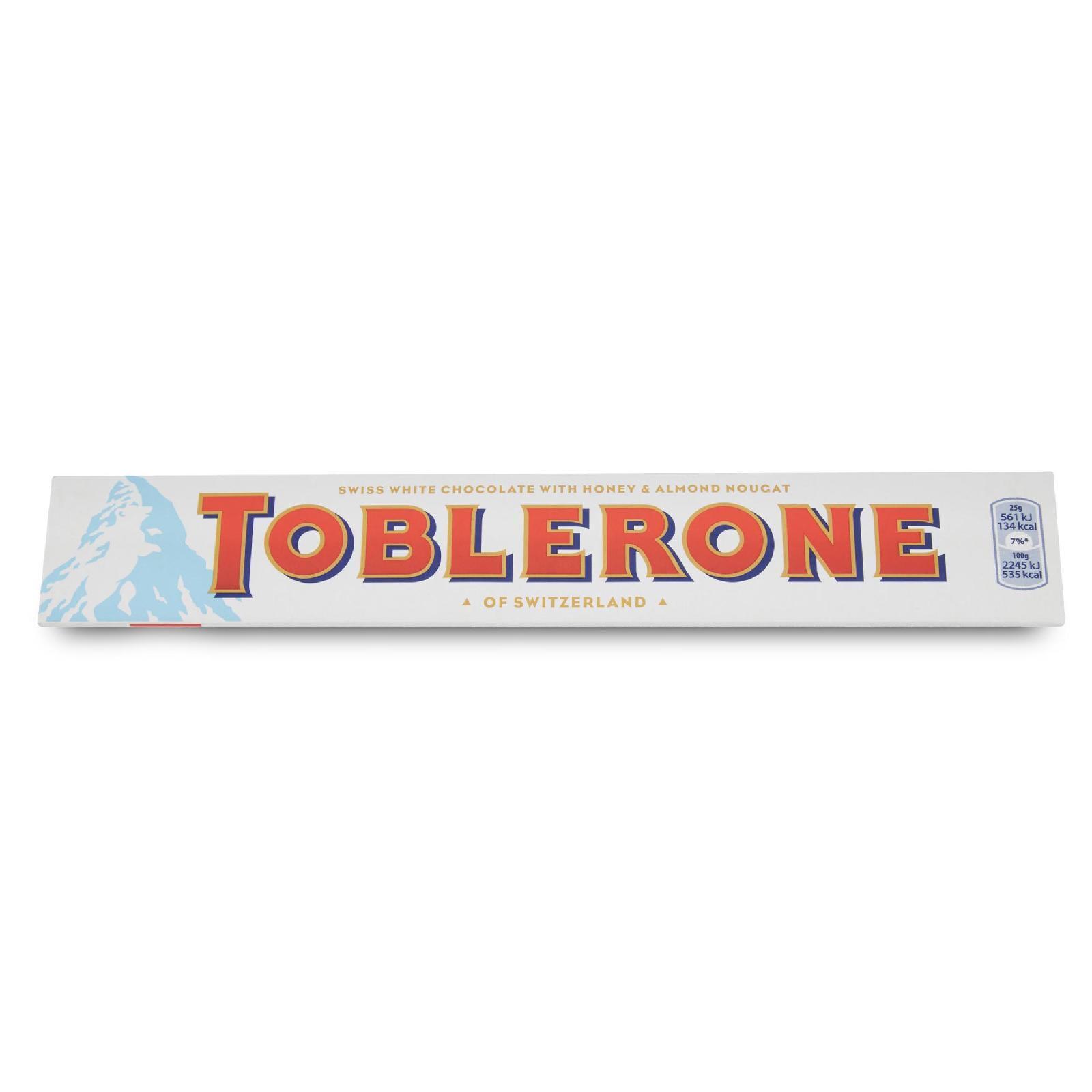 Barretta Toblerone Cioccolato Bianco 100 g White Chocolate Svizzero