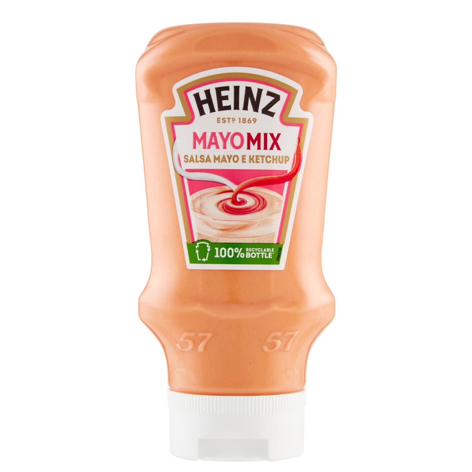 MaYoMix Maionese Heinz Aromatizzata con Ketchup Bottiglia Squeeze da 415 ml