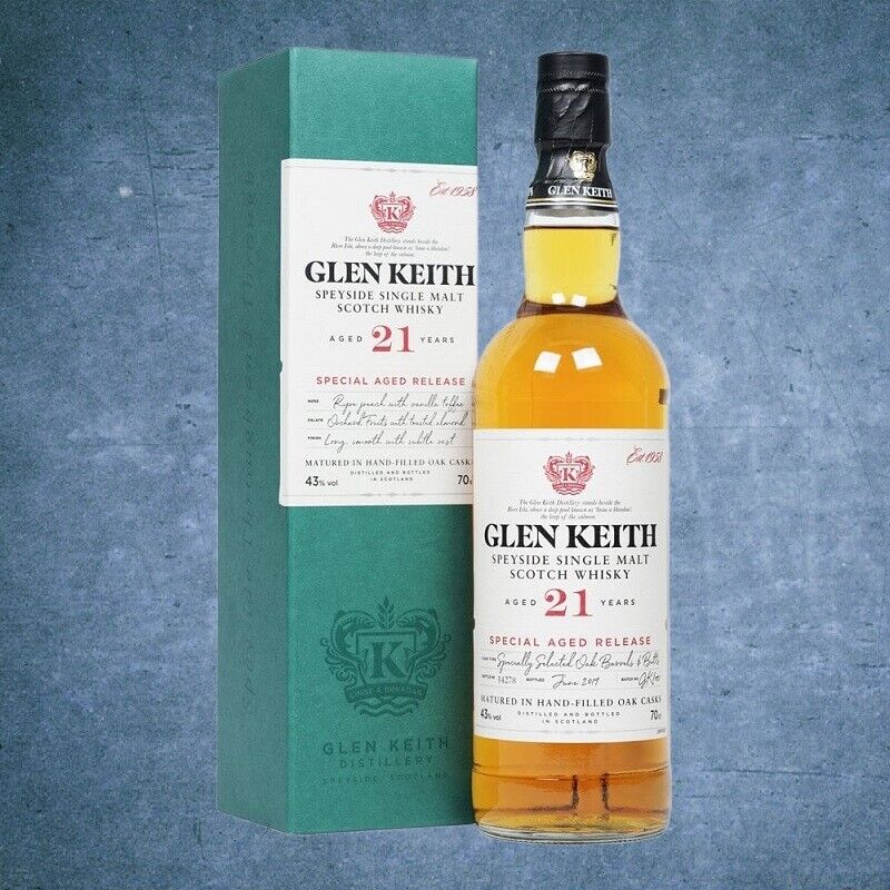 Glen Keith 21 years Single Malt Scotch Whisky - 700ml - IT