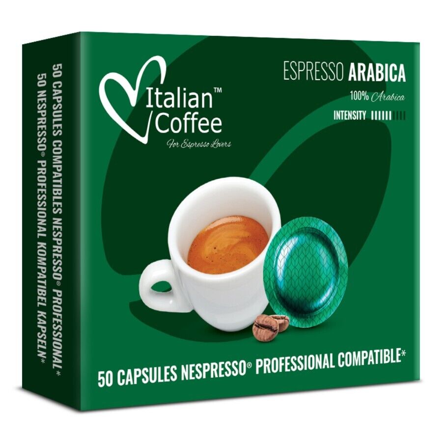 50 Capsule di caffè Arabica compatibili sistema Nespresso Professional