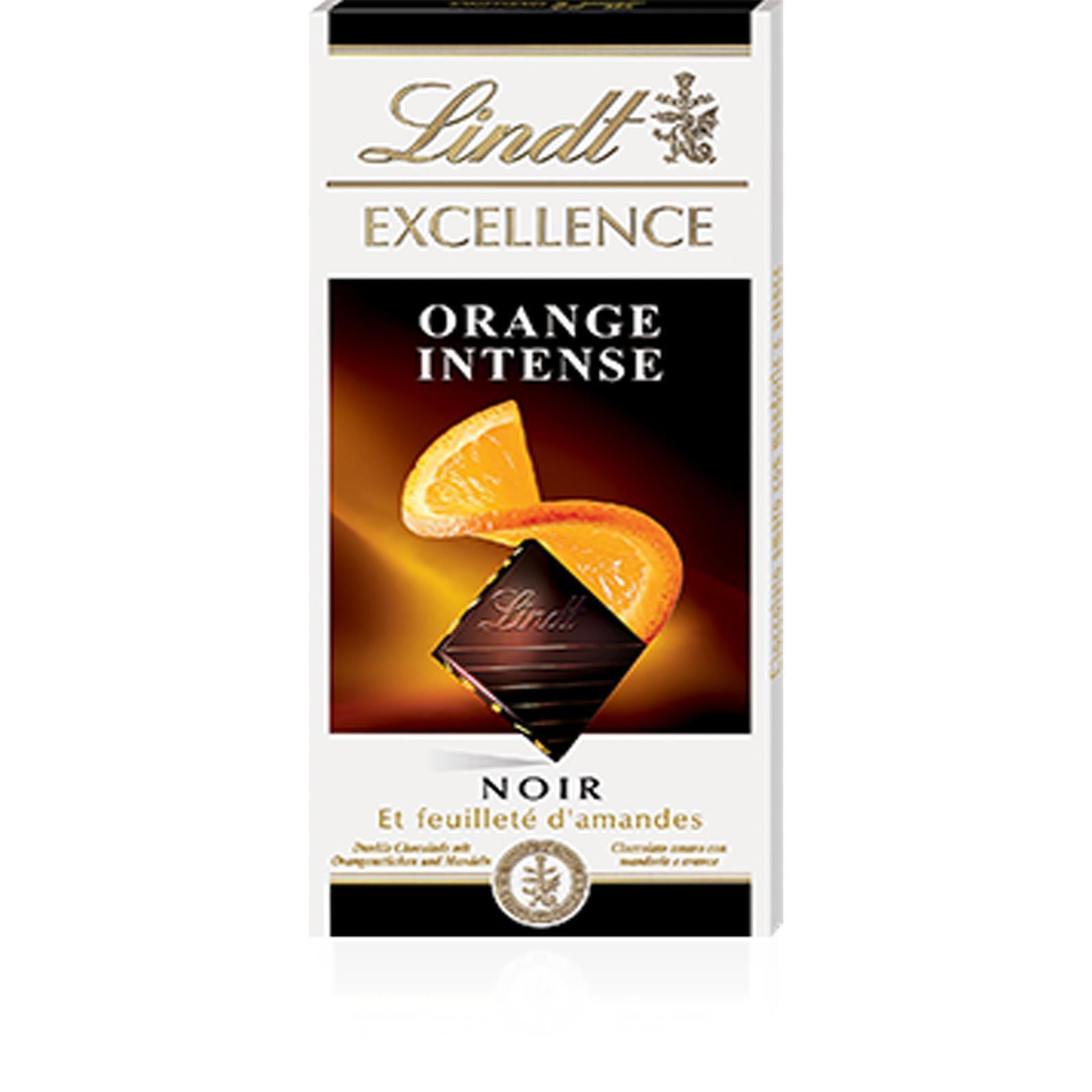 Tavoletta Cioccolato Lindt Excellente Orange Intense Fondente Arancia 100 g
