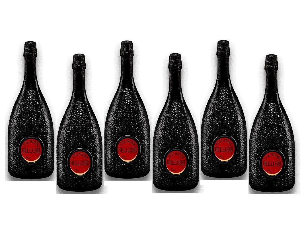 BELLUSSI BRUT CUVEE PRESTIGE BLANC DE NOIR 75 CL 6 BOTTIGLIE