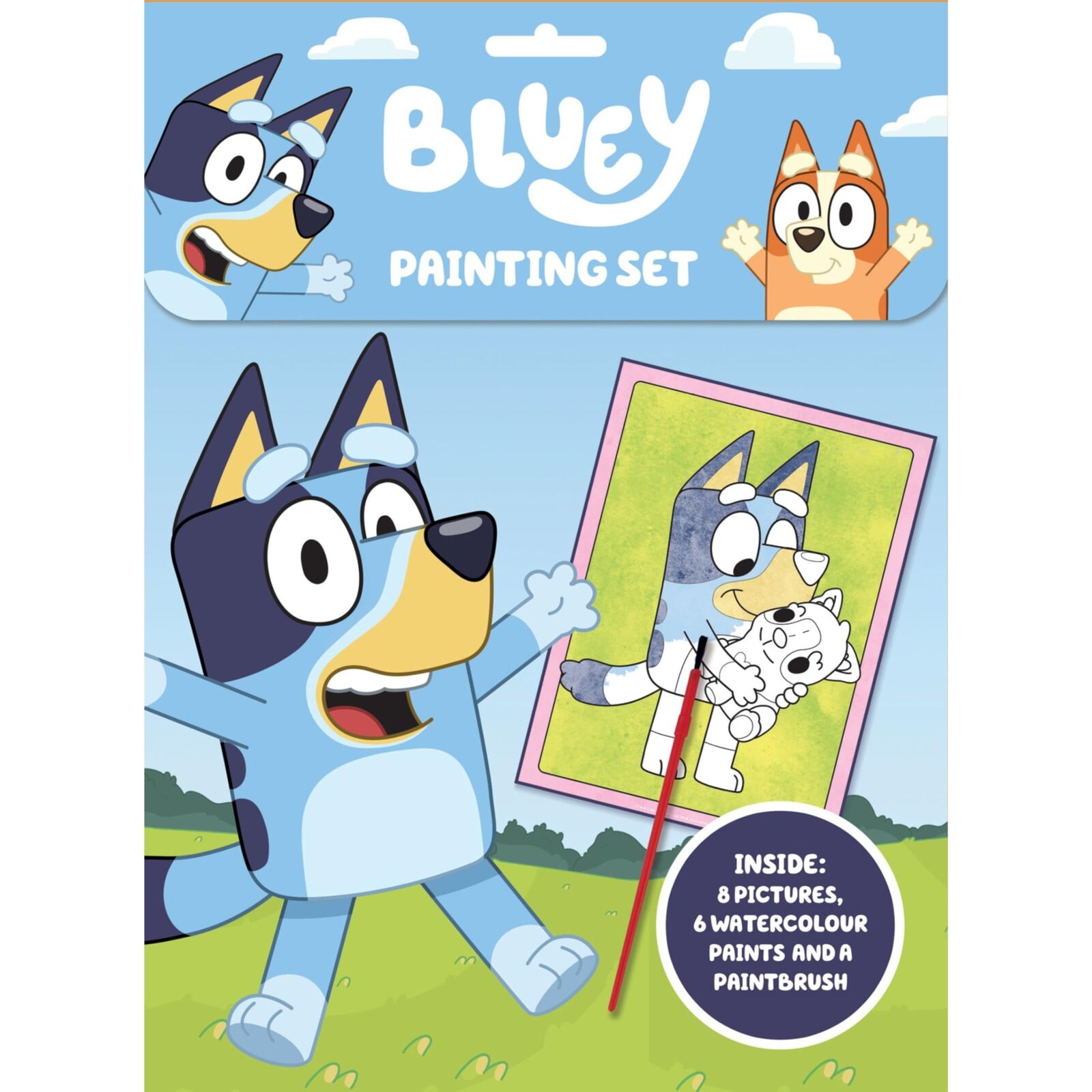 ALLIGATOR - Bluey Painting Set, Watercolour Paint Set, Kids Painting SetBluey Gi