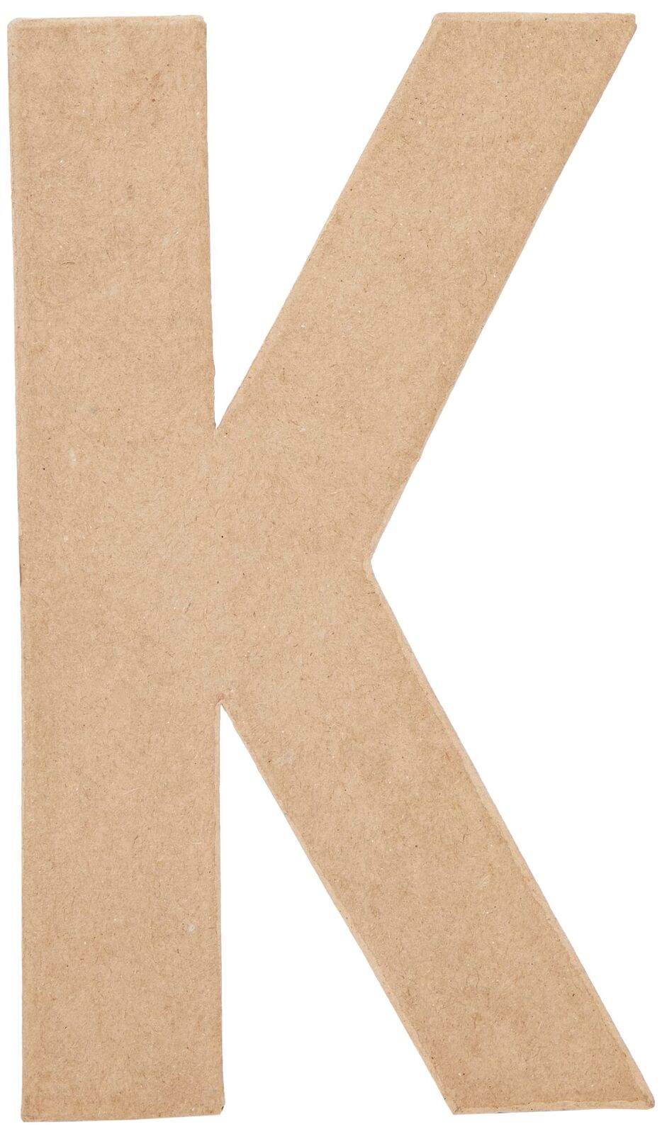 Creativ 100263 20.5 cm 1-Piece Papier Mache Letter K, Beige One Size K