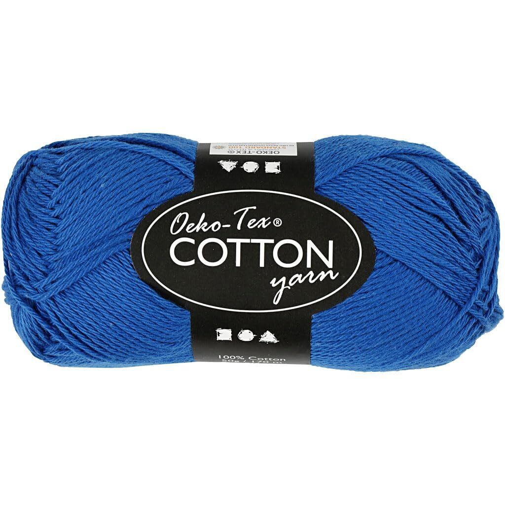 Creativ Cotton Yarn, Cobalt Blue, One Size One Size Cobalt Blue