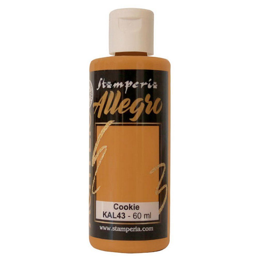Colore acrilico Marrone Biscotto ml 59 - Colori acrilici Allegro by Stamperia