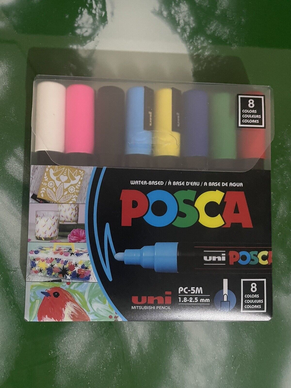 Uniposca Pc 5m 8 Colori Punta Media pennarelli posca scatola