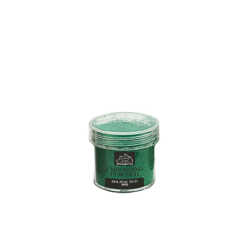 Embossing Powder Holiday Green polvere da rilievo