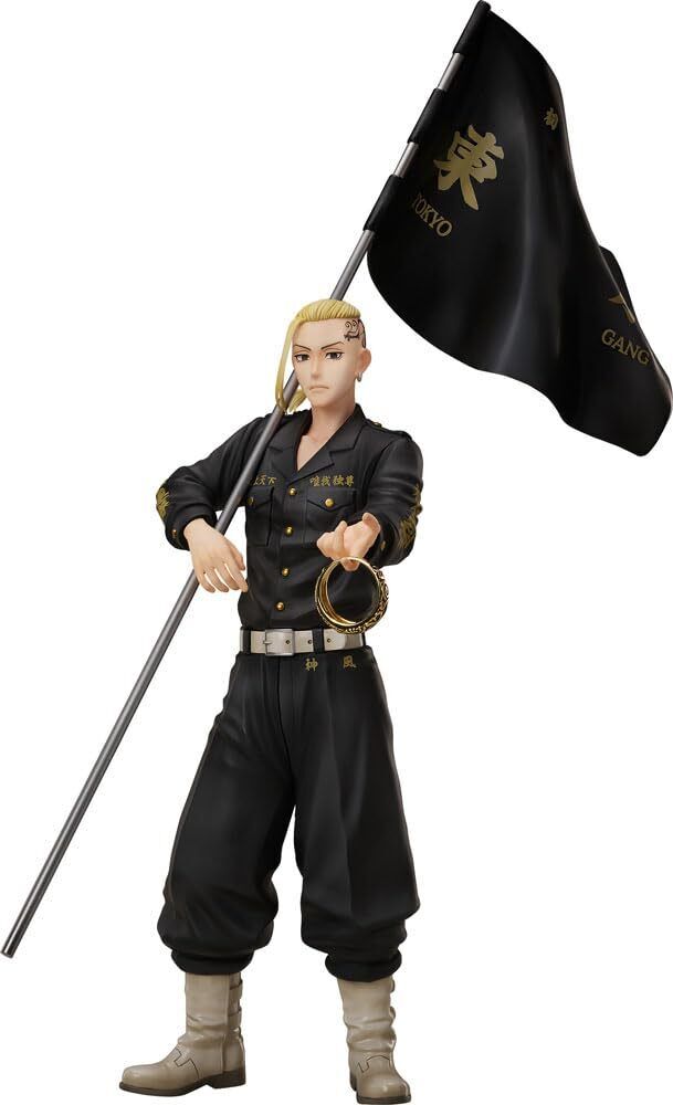 Tokyo Revengers set statuette PVC et bague 1/8 Ken Ryuguji 30 cm - taille de bag
