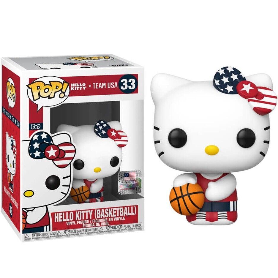 FUNKO POP ! HELLO KITTY - (33) HELLO KITTY (BASKETBALL) SANRIO FIGURE HK 9CM