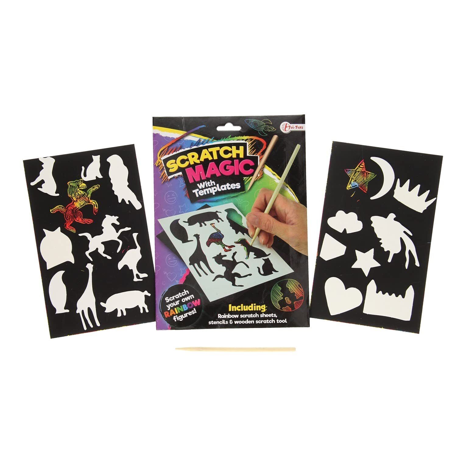 Rainbow 47151Z Note sheets scratch foil colors'+template No aplica Creative acti
