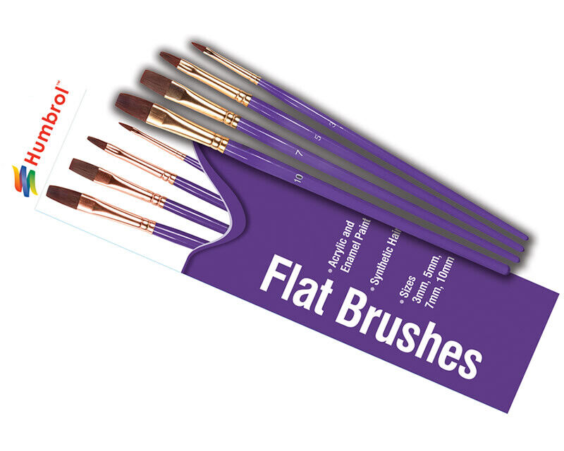 Humbrol AG4305 Flat Brush Pack modellismo