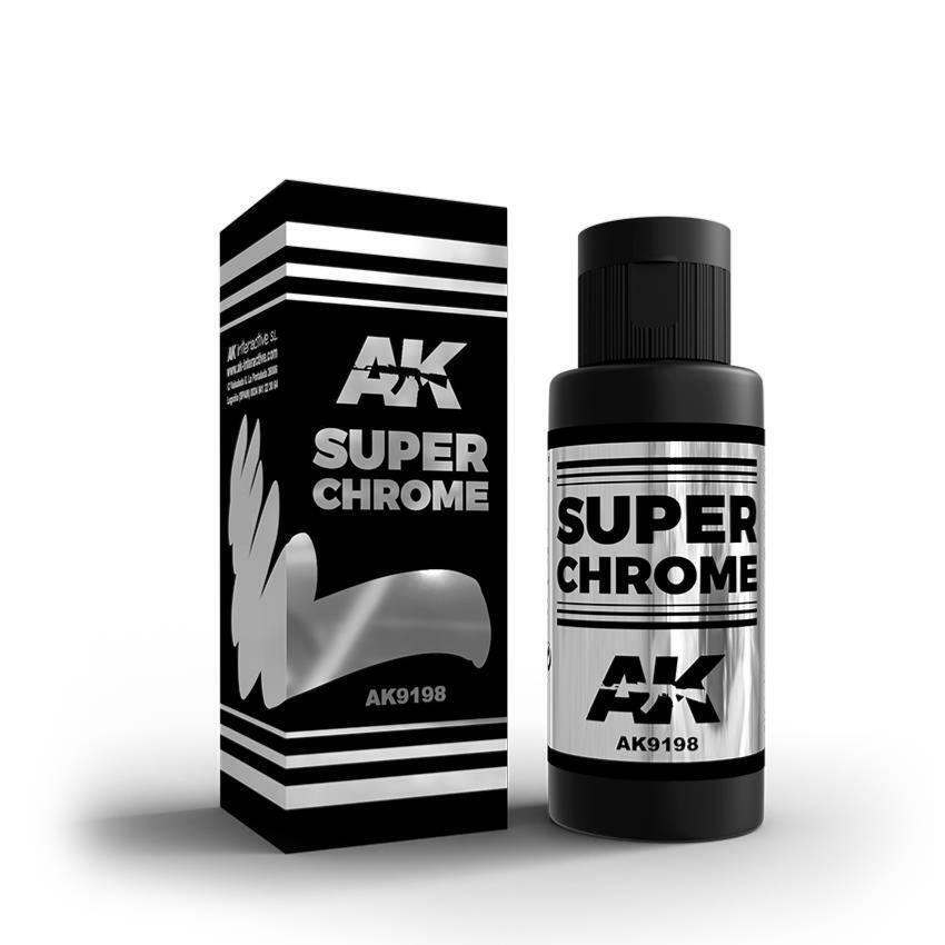 AK9198 Pittura Extreme IN Metallo Super Cromato - 60ml - AK9198