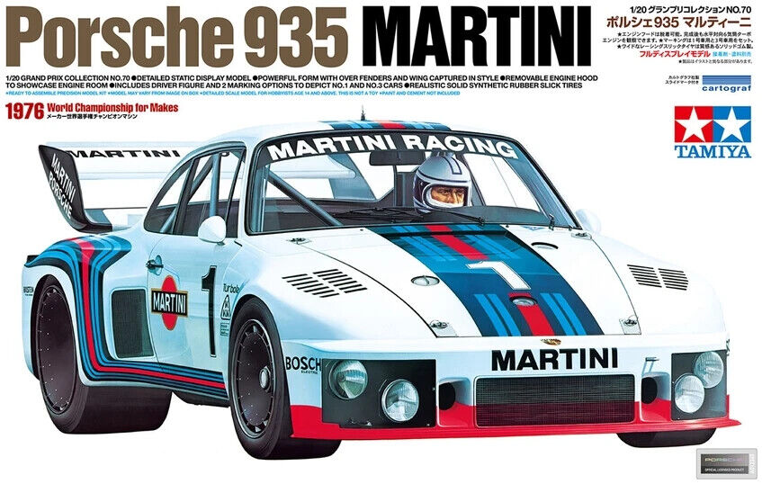 Tamiya 20070 Porsche 935 Martini 1976 World Championship For Makes Kit Montag...