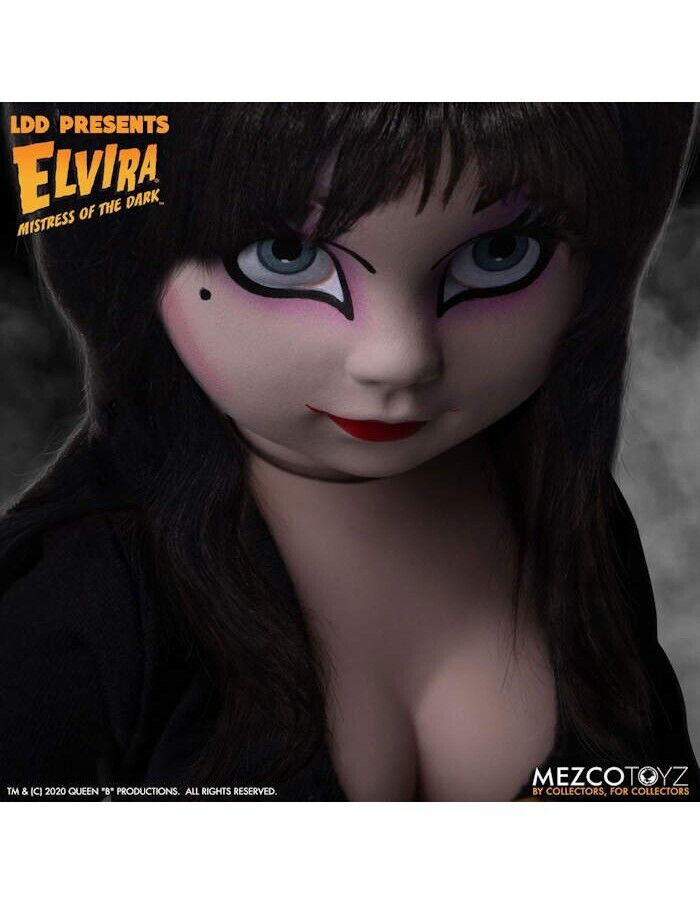 MEZCO LIVING DEAD DOLLS PRESENTS ELVIRA MISTRESS OF THE DARK FIGURE NEW
