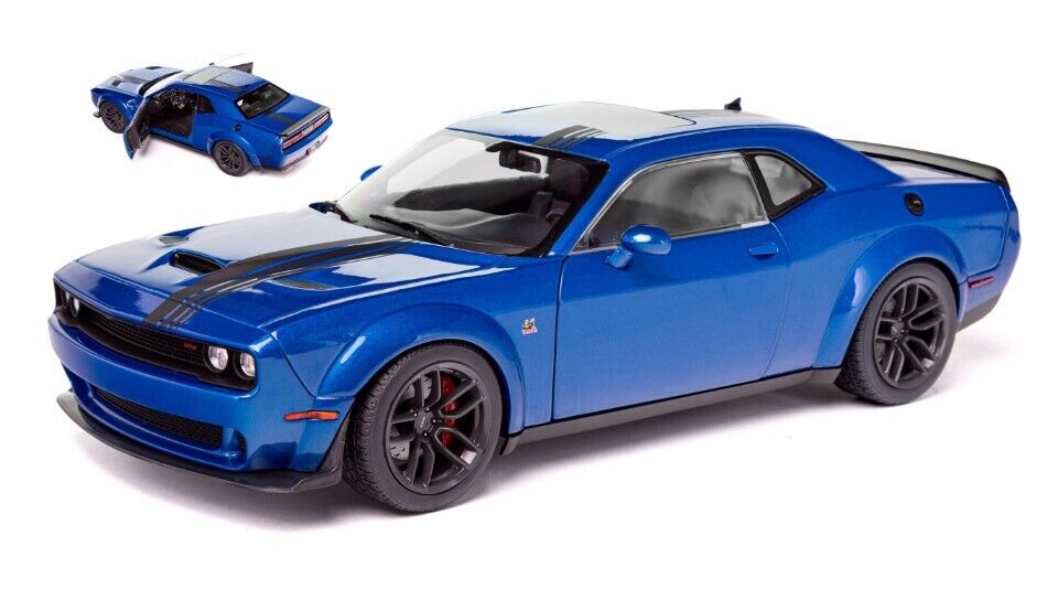 Solido DODGE CHALLENGER R/T SCAT PACK WIDEBODY 2023 BLUE/BLACK 1:18