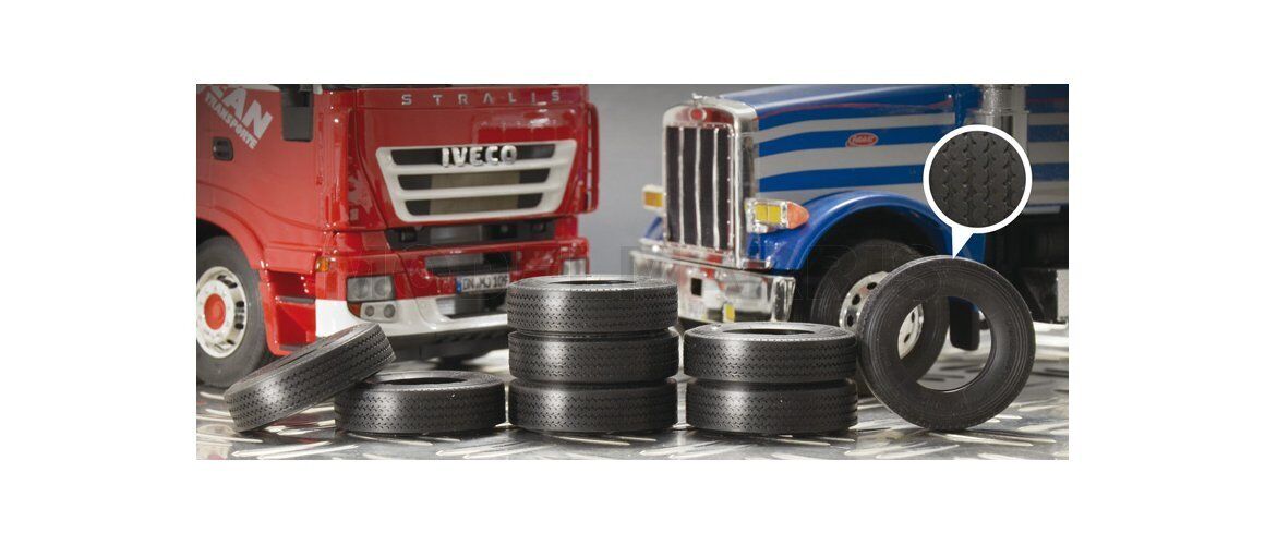 ITALERI 3889 1/24 Truck Rubber Tyres (8x)